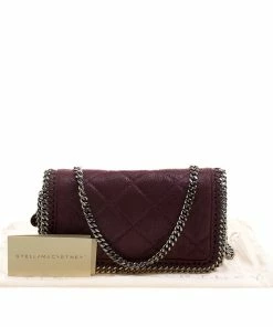 Best reviews of 😉 Stella McCartney Burgundy Faux Leather Falabella Crossbody Bag For 👩 Women ⭐ -Stella McCartney Shop luxury women stella mccartney used handbags p123531 009
