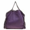 Cheap 🎉 Stella McCartney Purple Faux Leather Falabella Fold Over Tote For 👩 Women 👍 -Stella McCartney Shop luxury women stella mccartney used handbags p129865 0001
