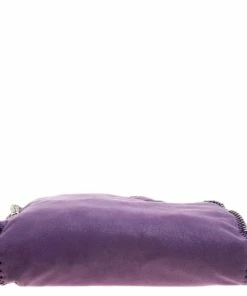 Cheap 🎉 Stella McCartney Purple Faux Leather Falabella Fold Over Tote For 👩 Women 👍 -Stella McCartney Shop luxury women stella mccartney used handbags p129865 0007