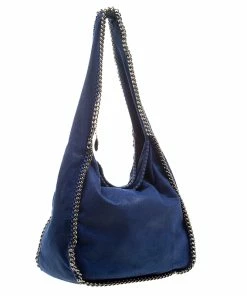 Promo 🤩 Stella McCartney Blue Faux Leather Falabella Hobo For 👩 Women 🎉 -Stella McCartney Shop luxury women stella mccartney used handbags p132988 0003