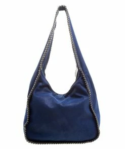 Promo 🤩 Stella McCartney Blue Faux Leather Falabella Hobo For 👩 Women 🎉 -Stella McCartney Shop luxury women stella mccartney used handbags p132988 0004