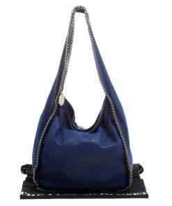 Promo 🤩 Stella McCartney Blue Faux Leather Falabella Hobo For 👩 Women 🎉 -Stella McCartney Shop luxury women stella mccartney used handbags p132988 0009