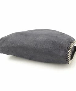 Hot Sale 🧨 Stella McCartney Navy Shaggy Deer Faux-Leather Falabella Fold Over Tote For 👩 Women 🧨 -Stella McCartney Shop luxury women stella mccartney used handbags p133906 004