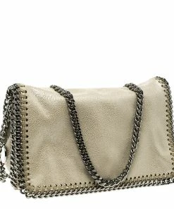 Cheap 👏 Stella McCartney Cream Leather Falabella Crossbody Bag For 👩 Women 🔔 -Stella McCartney Shop luxury women stella mccartney used handbags p137397 0003