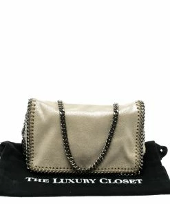 Cheap 👏 Stella McCartney Cream Leather Falabella Crossbody Bag For 👩 Women 🔔 -Stella McCartney Shop luxury women stella mccartney used handbags p137397 0009