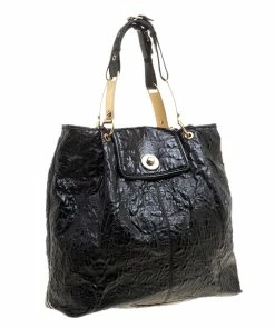 Outlet 🔔 Stella McCartney Black 🧥 Coated Fabric Shoulder Bag For 👩 Women 🧨 -Stella McCartney Shop luxury women stella mccartney used handbags p137653 003