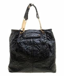 Outlet 🔔 Stella McCartney Black 🧥 Coated Fabric Shoulder Bag For 👩 Women 🧨 -Stella McCartney Shop luxury women stella mccartney used handbags p137653 004