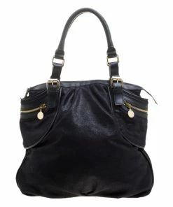 Brand new 😉 Stella McCartney Dark Blue Faux Suede Tote For 👩 Women 🎁