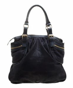 Brand new 😉 Stella McCartney Dark Blue Faux Suede Tote For 👩 Women 🎁 -Stella McCartney Shop luxury women stella mccartney used handbags p137863 004