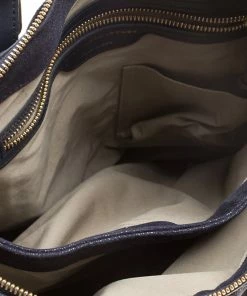 Brand new 😉 Stella McCartney Dark Blue Faux Suede Tote For 👩 Women 🎁 -Stella McCartney Shop luxury women stella mccartney used handbags p137863 007