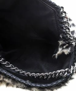 Top 10 🤩 Stella McCartney Beige Faux Fur Mini Falabella Tote For 👩 Women 🤩 -Stella McCartney Shop luxury women stella mccartney used handbags p143809 0007