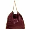 Wholesale ⌛ Stella McCartney Burgundy Faux Leather Large Falabella Tote For 👩 Women ✔️