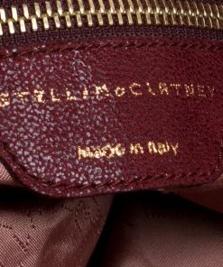 Wholesale ⌛ Stella McCartney Burgundy Faux Leather Large Falabella Tote For 👩 Women ✔️ -Stella McCartney Shop luxury women stella mccartney used handbags p149523 0008