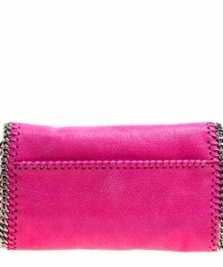 Cheapest 😉 Stella McCartney Pink Faux Leather Embellished Falabella Crossbody Bag For 👩 Women 😉 -Stella McCartney Shop luxury women stella mccartney used handbags p150135 0004