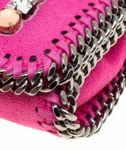 Cheapest 😉 Stella McCartney Pink Faux Leather Embellished Falabella Crossbody Bag For 👩 Women 😉 -Stella McCartney Shop luxury women stella mccartney used handbags p150135 0011