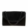 Top 10 💯 Stella McCartney Black Velvet Falabella Shoulder Bag For 👩 Women 🤩 -Stella McCartney Shop luxury women stella mccartney used handbags p156715 0001