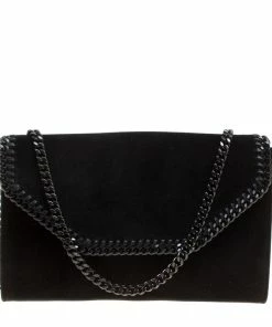 Top 10 💯 Stella McCartney Black Velvet Falabella Shoulder Bag For 👩 Women 🤩
