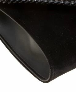 Top 10 💯 Stella McCartney Black Velvet Falabella Shoulder Bag For 👩 Women 🤩 -Stella McCartney Shop luxury women stella mccartney used handbags p156715 0010