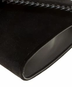 Top 10 💯 Stella McCartney Black Velvet Falabella Shoulder Bag For 👩 Women 🤩 -Stella McCartney Shop luxury women stella mccartney used handbags p156715 0011