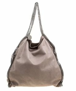 Best Sale 🎉 Stella McCartney Grey Faux Leather Large Falabella Tote For 👩 Women 🔔