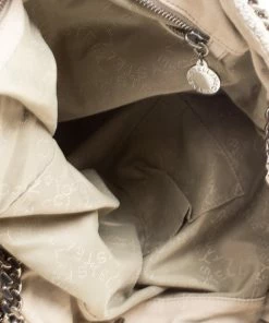 Flash Sale ❤️ Stella McCartney Beige Woven Fabric Bucket Tote For 👩 Women 🎁 -Stella McCartney Shop luxury women stella mccartney used handbags p165878 002