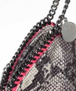 Promo 😉 Stella McCartney Animal Chalk Falabella Faux Snakeskin Tote For 👩 Women ⌛ -Stella McCartney Shop luxury women stella mccartney used handbags p16787 008