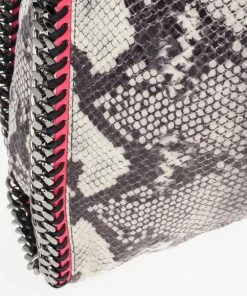 Promo 😉 Stella McCartney Animal Chalk Falabella Faux Snakeskin Tote For 👩 Women ⌛ -Stella McCartney Shop luxury women stella mccartney used handbags p16787 009