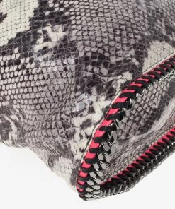 Promo 😉 Stella McCartney Animal Chalk Falabella Faux Snakeskin Tote For 👩 Women ⌛ -Stella McCartney Shop luxury women stella mccartney used handbags p16787 011