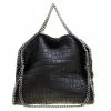 Wholesale 🌟 Stella McCartney Black Croc Embossed Faux Leather Small Falabella Tote For 👩 Women 🛒