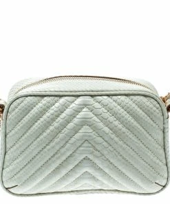 Cheap 👍 Stella McCartney Off White Faux Python Star Crossbody Bag For 👩 Women 💯 -Stella McCartney Shop luxury women stella mccartney used handbags p180984 006