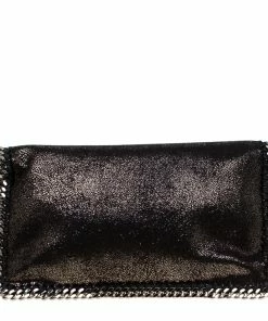 Discount 💯 Stella McCartney Black Falabella Clutch For 👩 Women 🤩 -Stella McCartney Shop luxury women stella mccartney used handbags p184906 005
