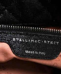 Best Pirce 🥰 Stella Mccartney Black Quilted Faux Leather Falabella Shaggy Deer Tote For 👩 Women ⌛ -Stella McCartney Shop luxury women stella mccartney used handbags p186067 002