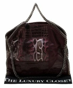 Wholesale โค๏ธ Stella McCartney Burgundy Faux-Python And Crocodile Embossed Leather Falabella Tote Bag For ๐ฉ Women ๐ 21 Wholesale โค๏ธ Stella McCartney Burgundy Faux-Python And Crocodile Embossed Leather Falabella Tote Bag For ๐ฉ Women ๐ -Stella McCartney Shop luxury women stella mccartney used handbags p186869 004 scaled