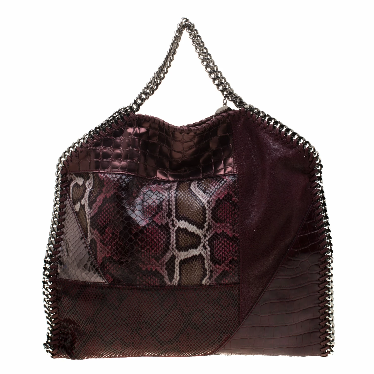 Wholesale โค๏ธ Stella McCartney Burgundy Faux-Python And Crocodile Embossed Leather Falabella Tote Bag For ๐ฉ Women ๐ 6 Wholesale โค๏ธ Stella McCartney Burgundy Faux-Python And Crocodile Embossed Leather Falabella Tote Bag For ๐ฉ Women ๐ - Image 4