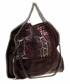 Wholesale โค๏ธ Stella McCartney Burgundy Faux-Python And Crocodile Embossed Leather Falabella Tote Bag For ๐ฉ Women ๐ 15 Wholesale โค๏ธ Stella McCartney Burgundy Faux-Python And Crocodile Embossed Leather Falabella Tote Bag For ๐ฉ Women ๐ -Stella McCartney Shop luxury women stella mccartney used handbags p186869 006
