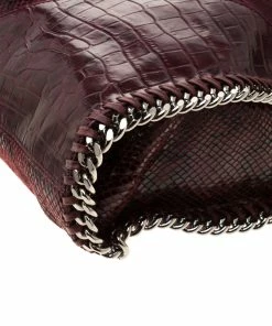 Wholesale โค๏ธ Stella McCartney Burgundy Faux-Python And Crocodile Embossed Leather Falabella Tote Bag For ๐ฉ Women ๐ 23 Wholesale โค๏ธ Stella McCartney Burgundy Faux-Python And Crocodile Embossed Leather Falabella Tote Bag For ๐ฉ Women ๐ -Stella McCartney Shop luxury women stella mccartney used handbags p186869 009