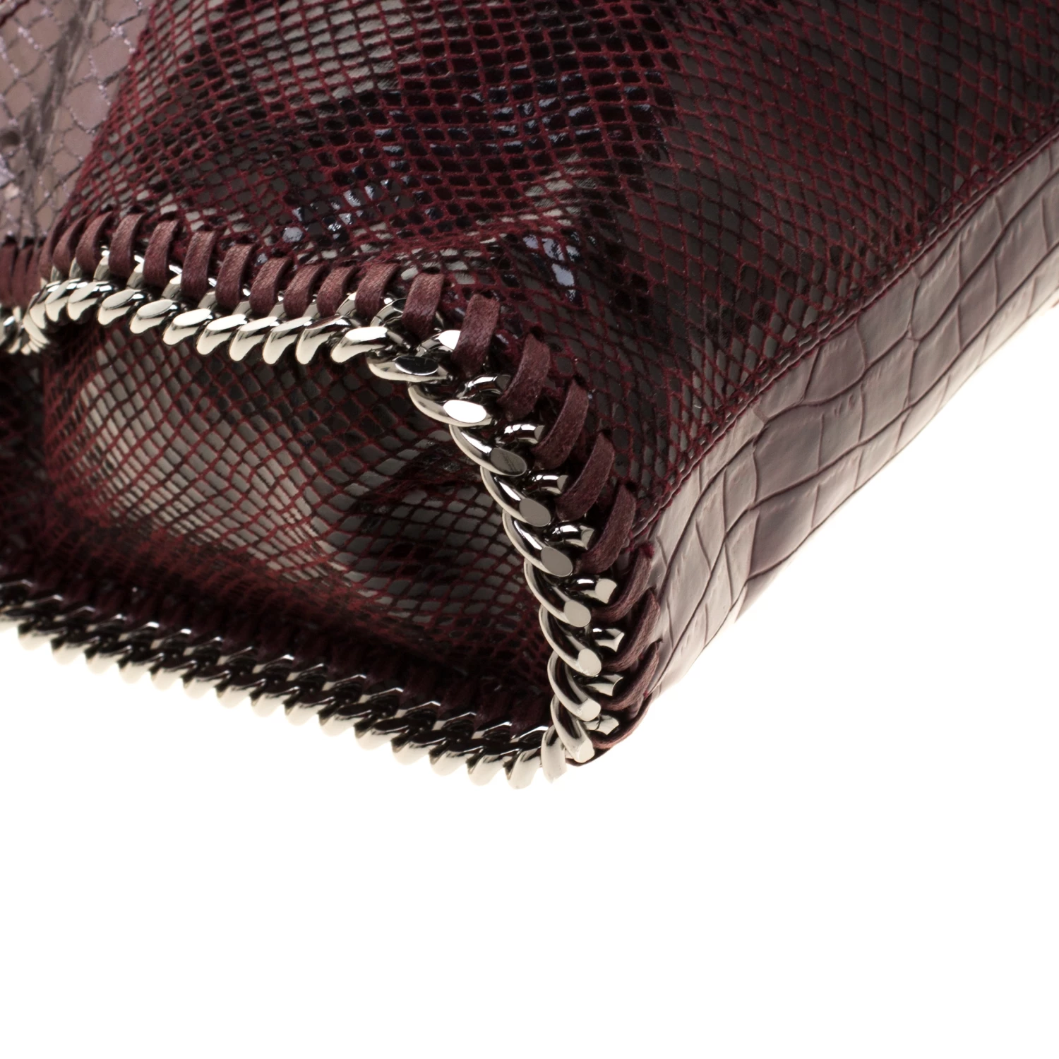 Wholesale โค๏ธ Stella McCartney Burgundy Faux-Python And Crocodile Embossed Leather Falabella Tote Bag For ๐ฉ Women ๐ 12 Wholesale โค๏ธ Stella McCartney Burgundy Faux-Python And Crocodile Embossed Leather Falabella Tote Bag For ๐ฉ Women ๐ - Image 10