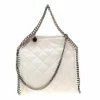 New 😉 Stella McCartney Off White Faux Leather Mini Falabella Tote For 👩 Women ❤️ -Stella McCartney Shop luxury women stella mccartney used handbags p187060 011