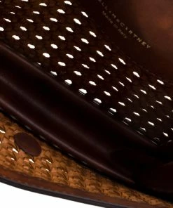 Hot Sale 👍 Stella McCartney Woven Faux Leather Flap Clutch For 👩 Women 🌟 -Stella McCartney Shop luxury women stella mccartney used handbags p194330 002