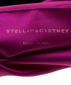 Discount ✨ Stella McCartney Black Velvet Metal Clutch For 👩 Women 🎉 -Stella McCartney Shop luxury women stella mccartney used handbags p194414 003