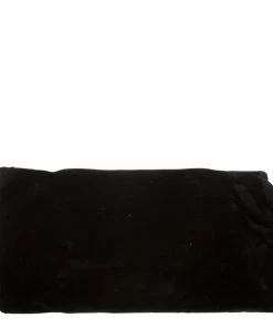 Discount ✨ Stella McCartney Black Velvet Metal Clutch For 👩 Women 🎉 -Stella McCartney Shop luxury women stella mccartney used handbags p194414 007