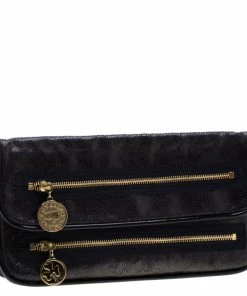 Top 10 ❤️ Stella McCartney Navy Blue Faux Leather Double Zip Clutch For 👩 Women ⭐ -Stella McCartney Shop luxury women stella mccartney used handbags p196975 011