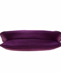 Wholesale 🔥 Stella McCartney Purple Satin Double Zip Clutch For 👩 Women 🎉 -Stella McCartney Shop luxury women stella mccartney used handbags p196978 007