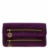 Wholesale 🔥 Stella McCartney Purple Satin Double Zip Clutch For 👩 Women 🎉 -Stella McCartney Shop luxury women stella mccartney used handbags p196978 012