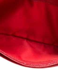 New 👍 Stella McCartney Red Faux Leather Appaloosa Clutch For 👩 Women 😍 -Stella McCartney Shop luxury women stella mccartney used handbags p196986 004