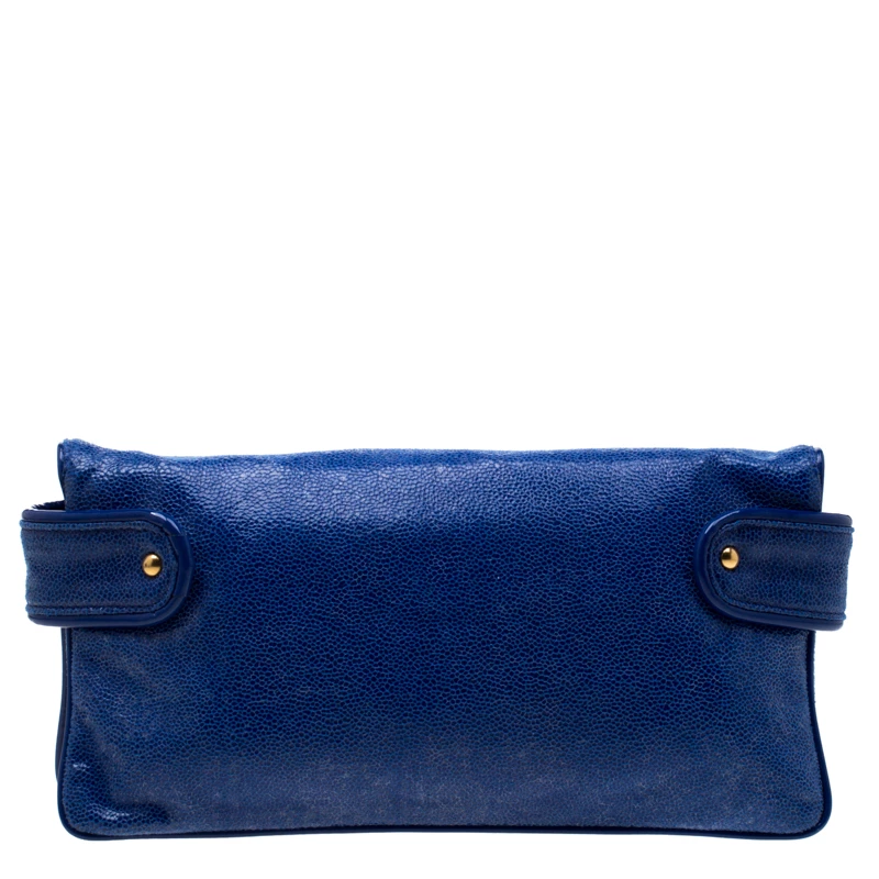 Buy ๐ Stella McCartney Blue Faux Leather Appaloosa Clutch For ๐ฉ Women ๐ฅฐ 6 Buy ๐ Stella McCartney Blue Faux Leather Appaloosa Clutch For ๐ฉ Women ๐ฅฐ - Image 4