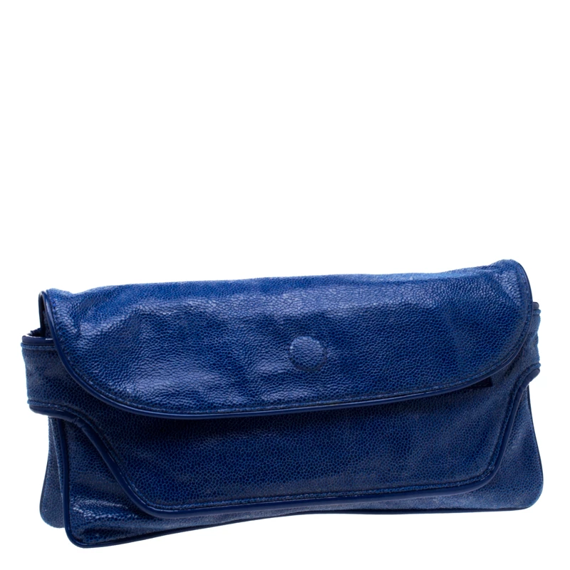 Buy ๐ Stella McCartney Blue Faux Leather Appaloosa Clutch For ๐ฉ Women ๐ฅฐ 5 Buy ๐ Stella McCartney Blue Faux Leather Appaloosa Clutch For ๐ฉ Women ๐ฅฐ - Image 3
