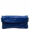 Buy 🎉 Stella McCartney Blue Faux Leather Appaloosa Clutch For 👩 Women 🥰