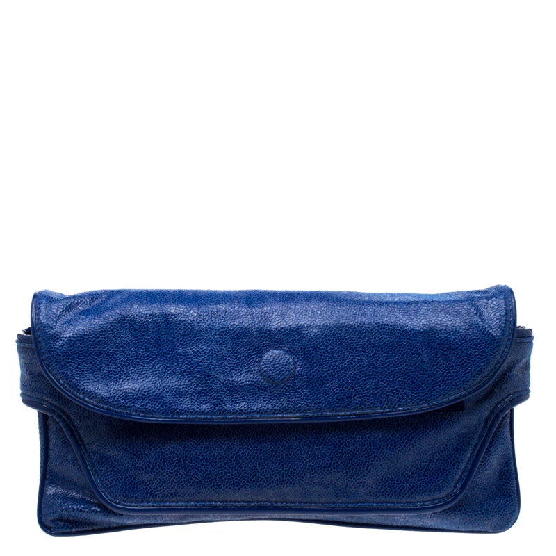 Buy ๐ Stella McCartney Blue Faux Leather Appaloosa Clutch For ๐ฉ Women ๐ฅฐ 3 Buy ๐ Stella McCartney Blue Faux Leather Appaloosa Clutch For ๐ฉ Women ๐ฅฐ
