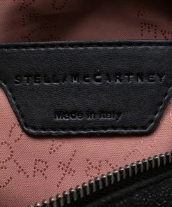 Hot Sale ✨ Stella McCartney Black Shaggy Deer Faux Leather Falabella Crossbody Bag For 👩 Women 🎁 -Stella McCartney Shop luxury women stella mccartney used handbags p198677 004